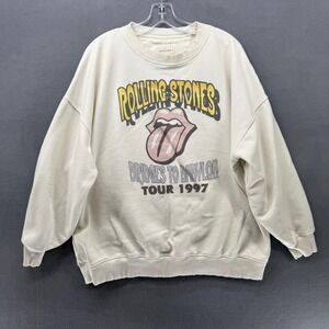 American Eagle Rolling Stones Bridges to Babylon Tour 1997 Graphic Sweatshirt L